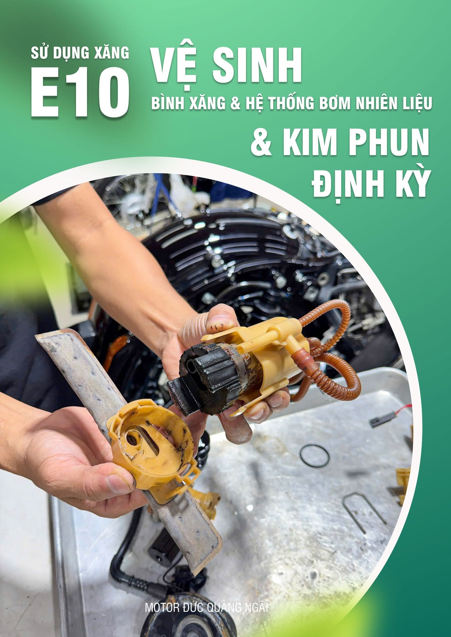 Dùng xăng E10: Vì sao cần vệ sinh bơm xăng và kim phun?