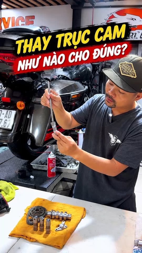 Nâng cấp trục cam cho Harley-Davidson: Vì sao bắt buộc phải thay đồng bộ đũa đẩy điều chỉnh?