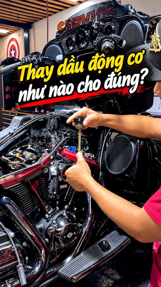Thay dầu nhớt Harley-Davidson: Đổ bao nhiêu mới đúng chuẩn kỹ thuật?
