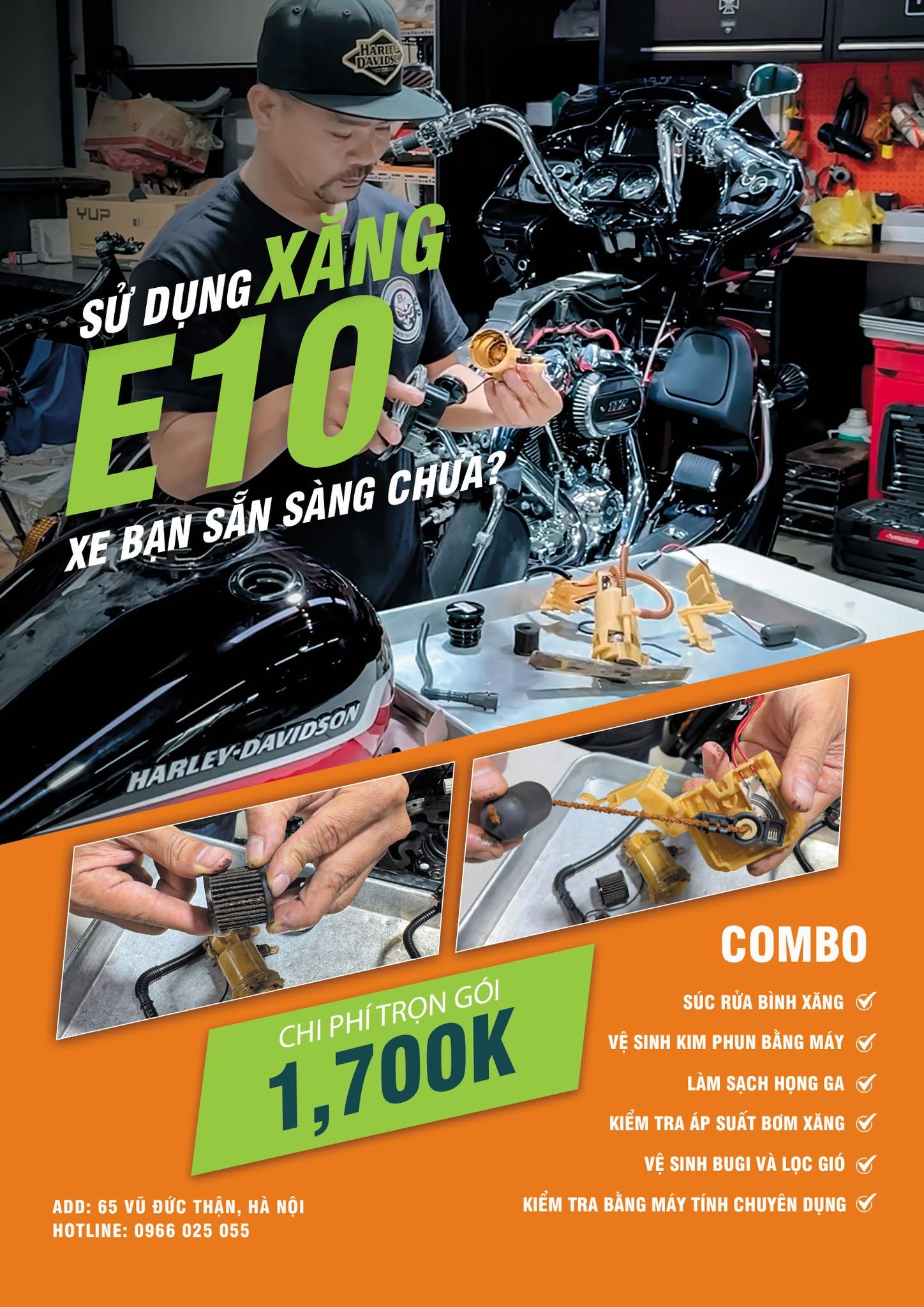 Tìm hiểu về Combo bảo dưỡng hệ thống nhiên liệu chuyên sâu tại Motor Đức Quảng Ngãi
