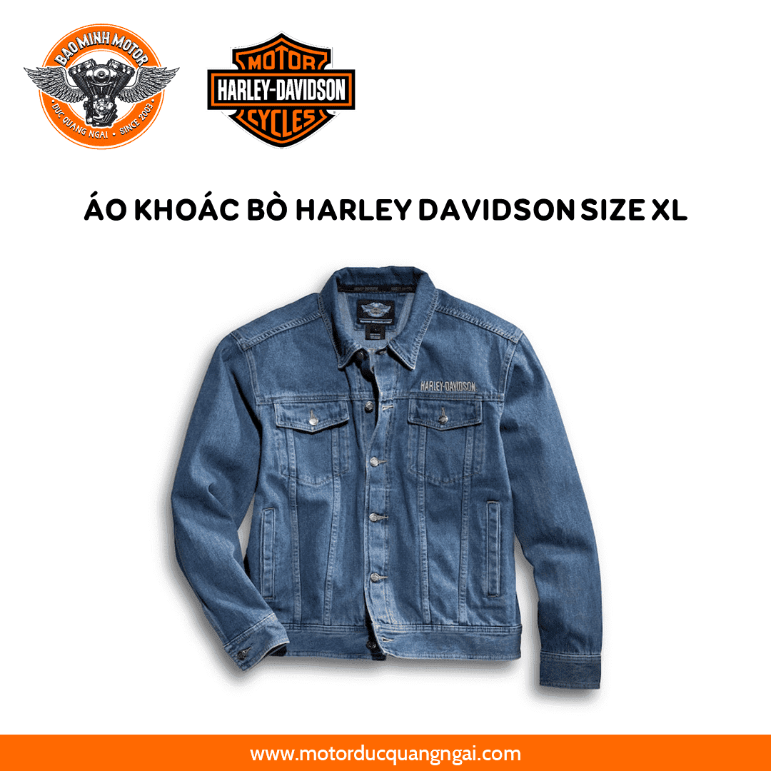 ÁO KHOÁC BÒ DÀI TAY HARLEY DAVIDSON SIZE XL (99040-08VM)