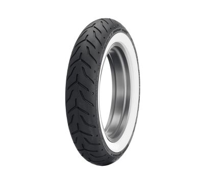 LỐP TRƯỚC DUNLOP HD  VIỀN TRẮNG RỘNG D408F 130/90B16 M/C 67H TL