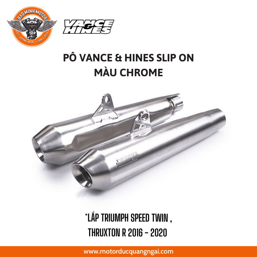 PÔ VANCE HINES SLIP-ON LẮP TRIUMPH SPEED TWIN, THRUXTON R 2016 - 2020