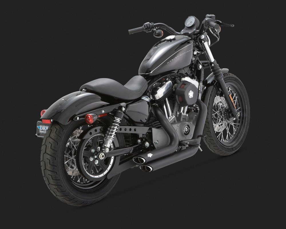 PÔ VANCE HINES FULL SYSTEM MÀU ĐEN LẮP HD SPORTSTER 2004-2013