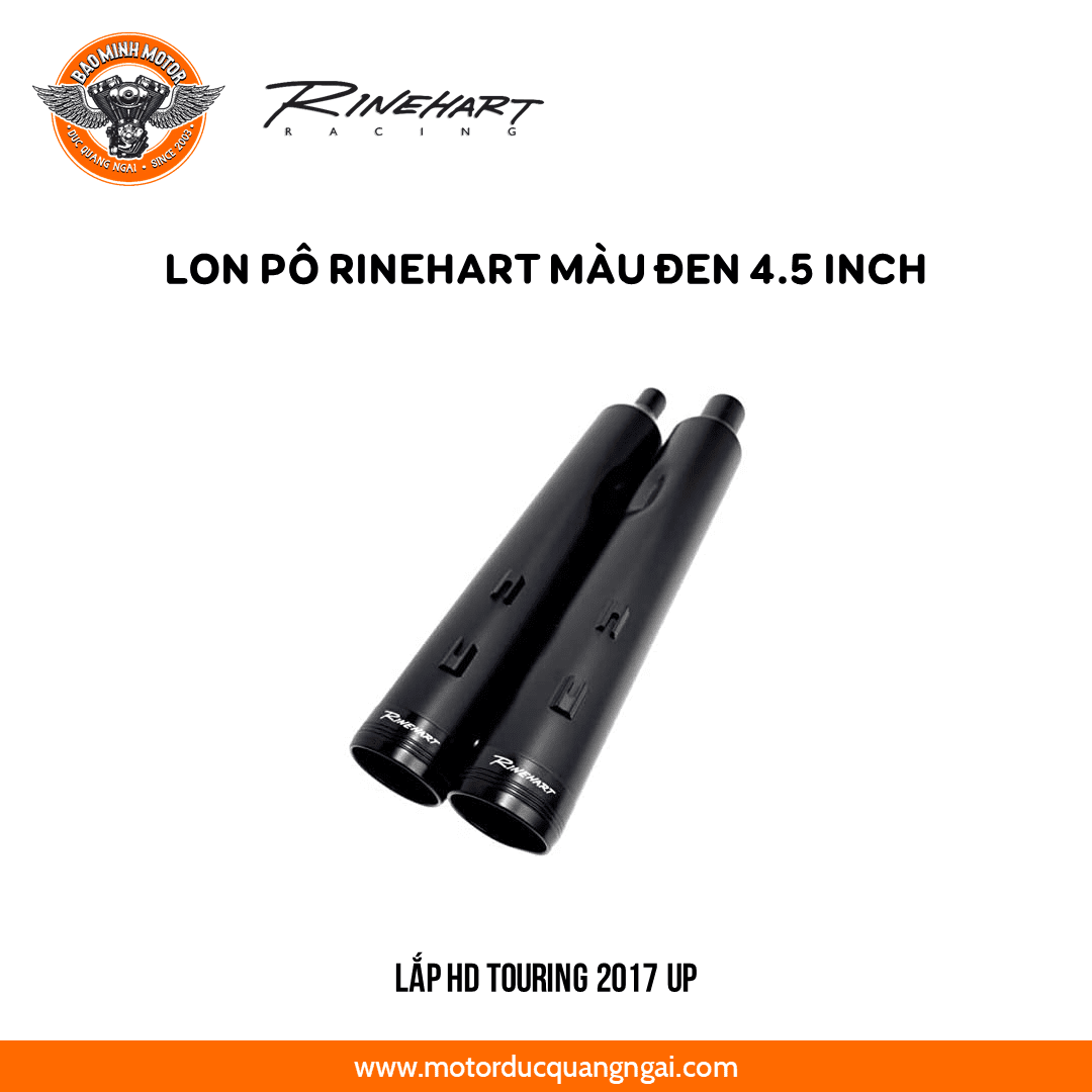 LON PÔ HIỆU RINEHART SIZE 4.5'' MÀU ĐEN LẮP TOURING ĐỜI 2017-2024