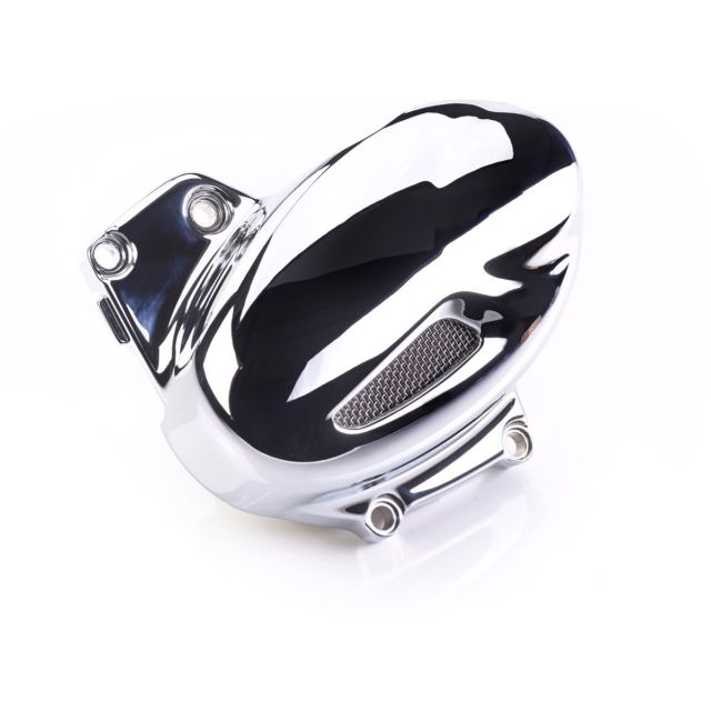 NẮP ỐP NHÔNG TRƯỚC HIỆU TRIUMPH MÀU CHROME LẮP T120 , STREET TWIN