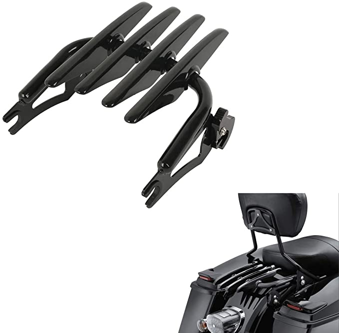 GIÁ ĐỠ HÀNH LÝ HIỆU HD MÀU ĐEN LẮP XE TOURING TỪ 2009 - 2020