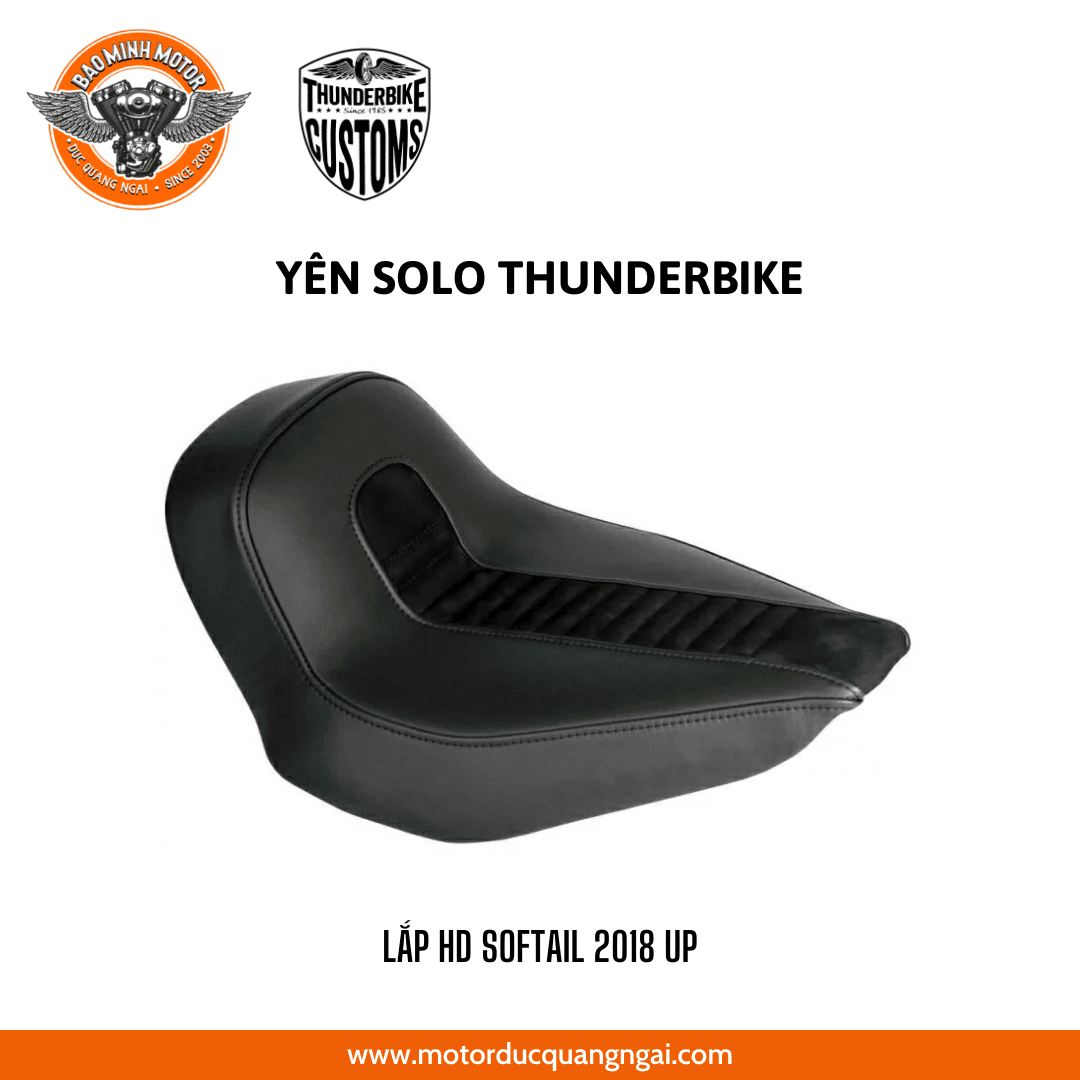 YÊN SOLO HIỆU THUNDERBIKE MÀU ĐEN