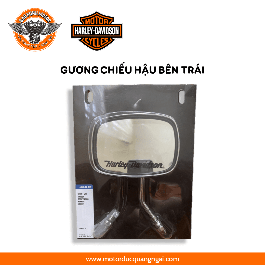 GƯƠNG CHIẾU HẬU BÊN TRÁI KÈM LOGO HARLEY DAVIDSON NGOẠI TRỪ XL1200X