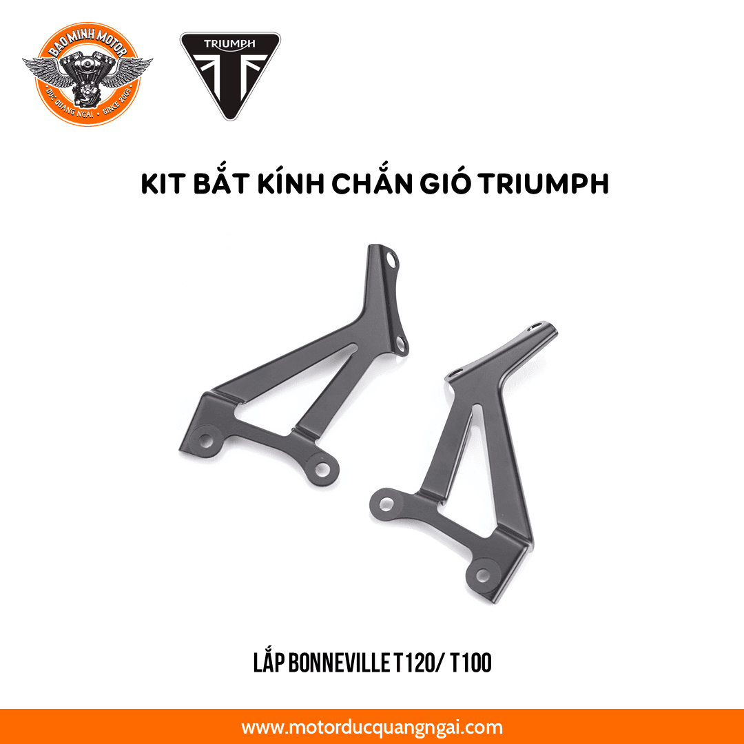 KÍP BẮT KÍNH CHẮN GIÓ HIỆU TRIUMPH LẮP T100