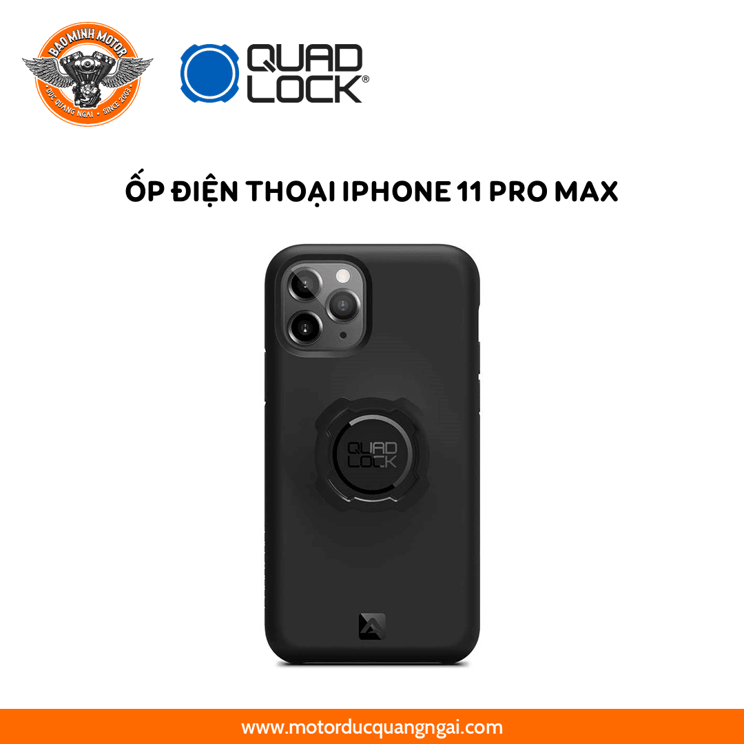 ỐP ĐIỆN THOẠI IPHONE 11 PRO MAX  HIỆU QUAD LOCK MÀU ĐEN