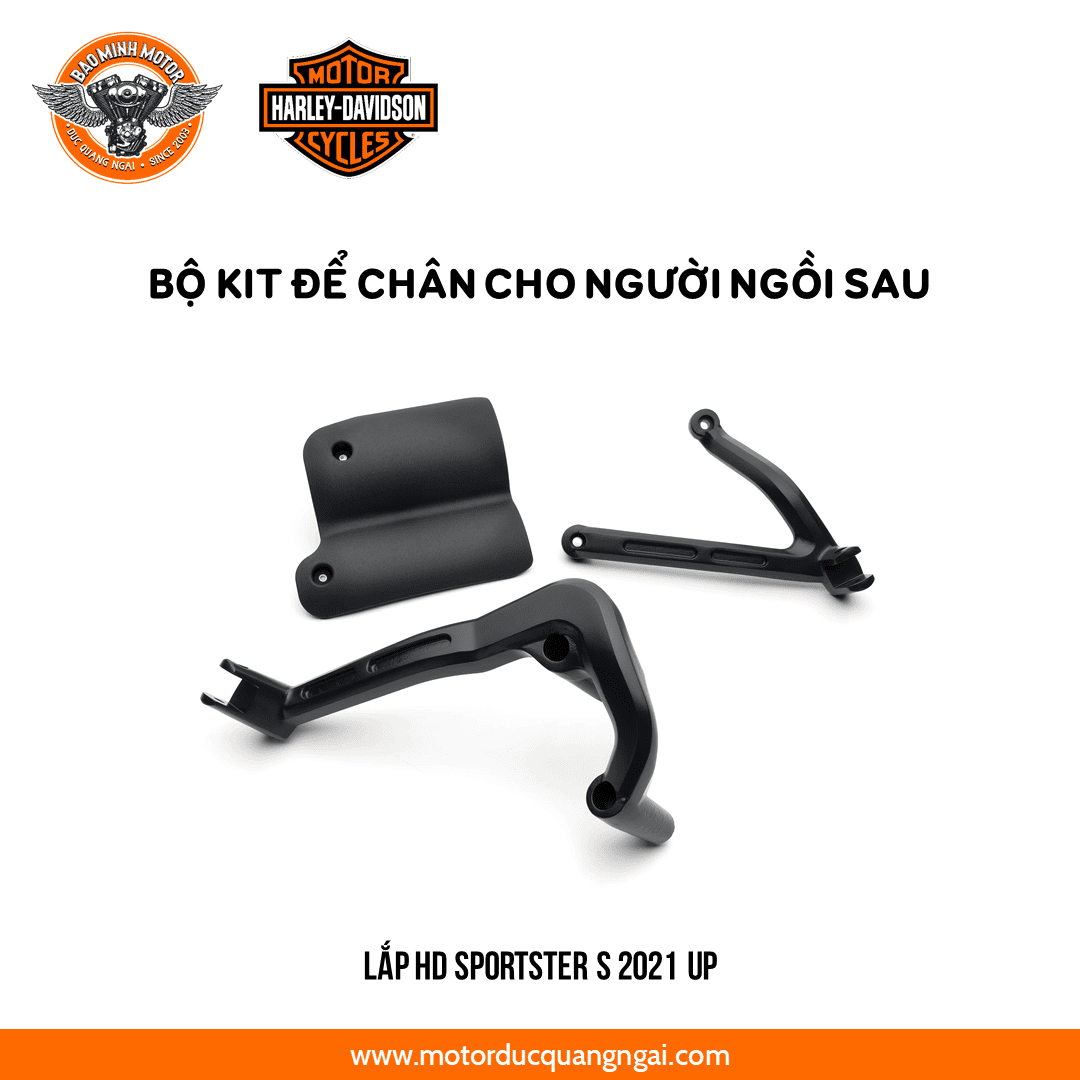 BỘ KIT ĐỂ CHÂN CỦA NGƯỜI NGỒI SAU HIỆU HD LẮP CHO SPORTSTER S - 2021 UP