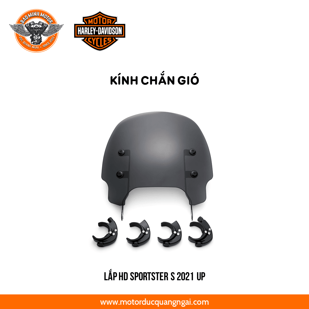 KÍNH CHẮN GIÓ HIỆU HD LẮP CHO SPORTSTER S - 2021 UP