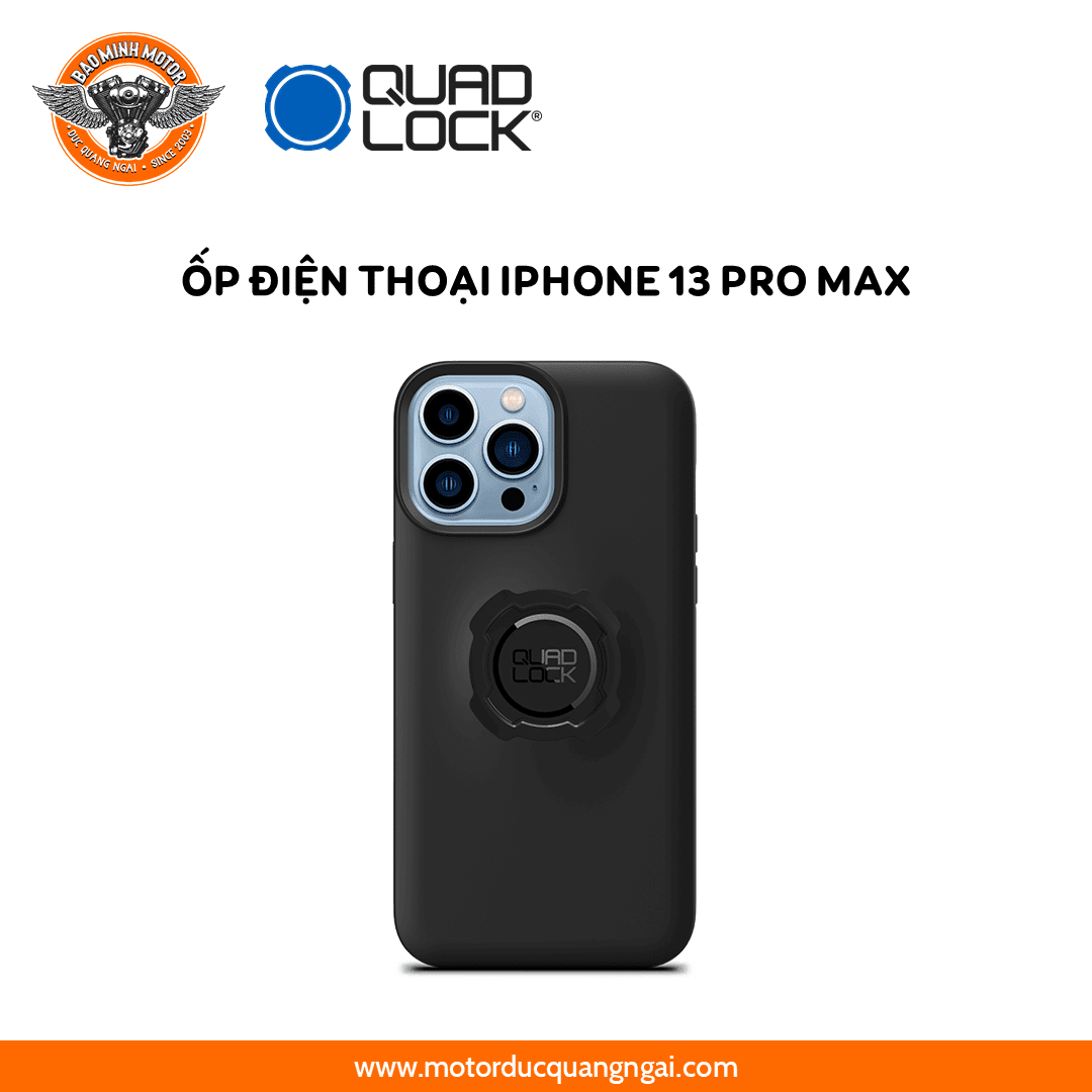 ỐP ĐIỆN THOẠI IPHONE 13 PRO MAX HIỆU QUAD LOCK MÀU ĐEN