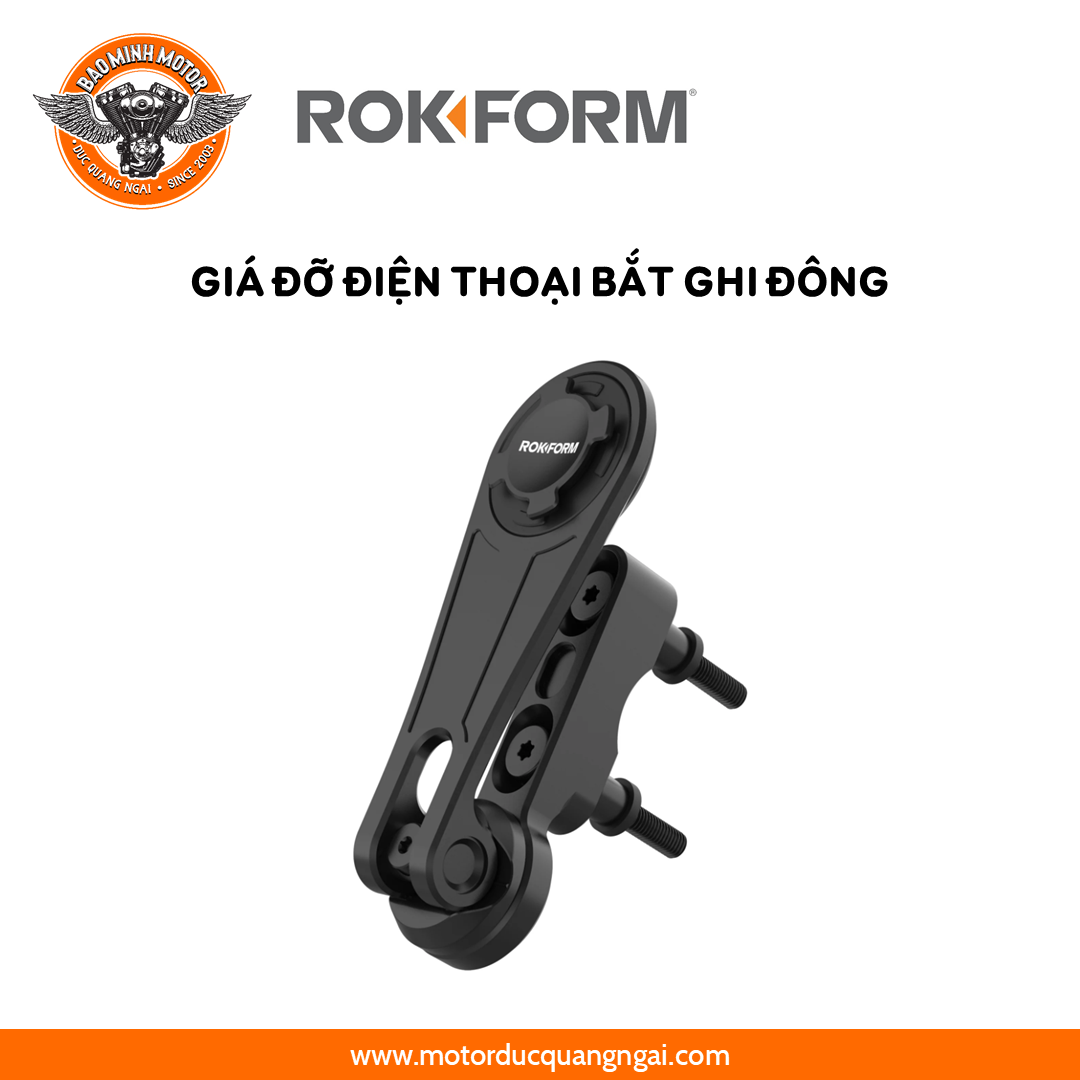 KÍT GẮN ĐIỆN THOẠI BẮT VÀO GHI ĐÔNG HIỆU ROKFORM MÀU ĐEN