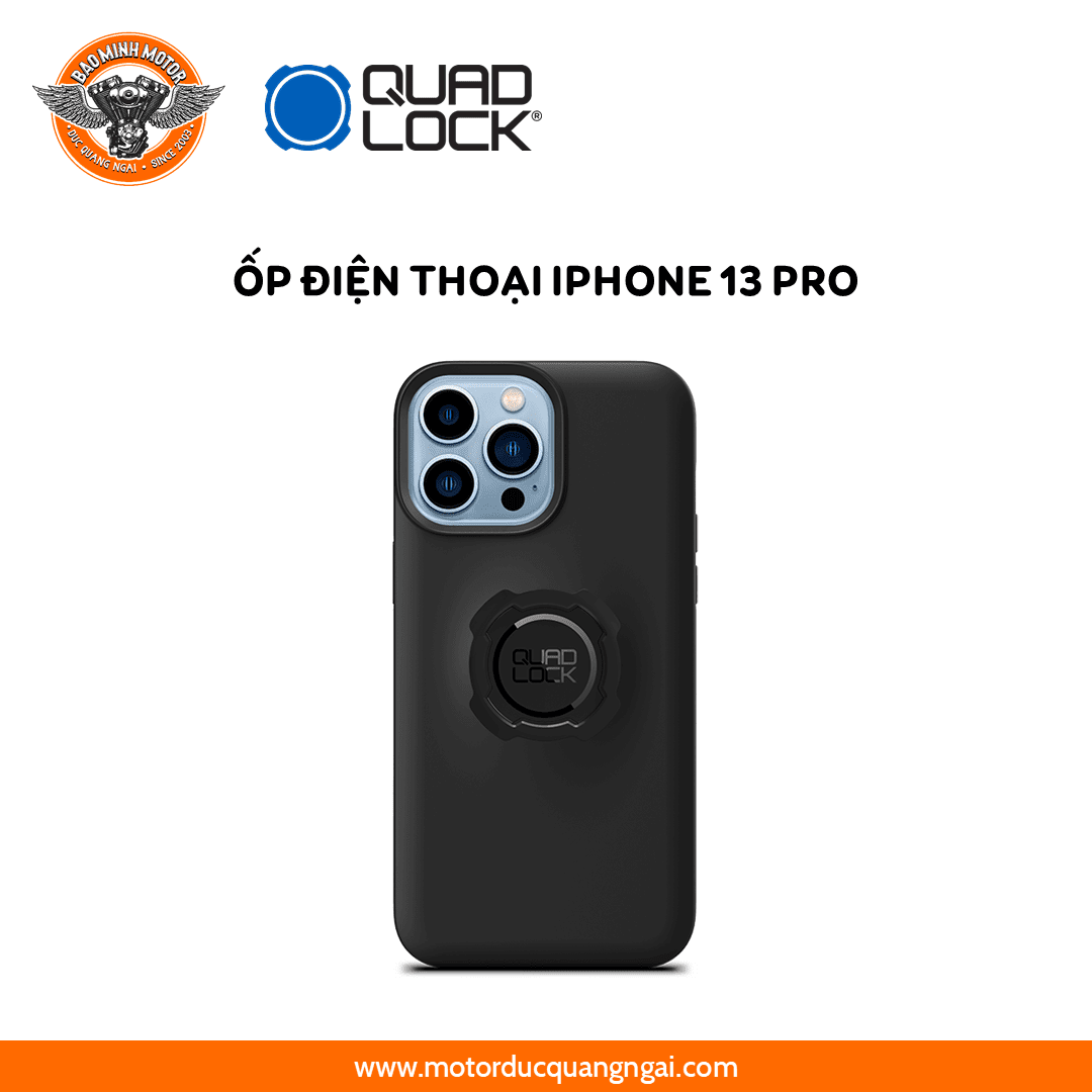 ỐP ĐIỆN THOẠI IPHONE 13 PRO HIỆU QUAD LOCK MÀU ĐEN