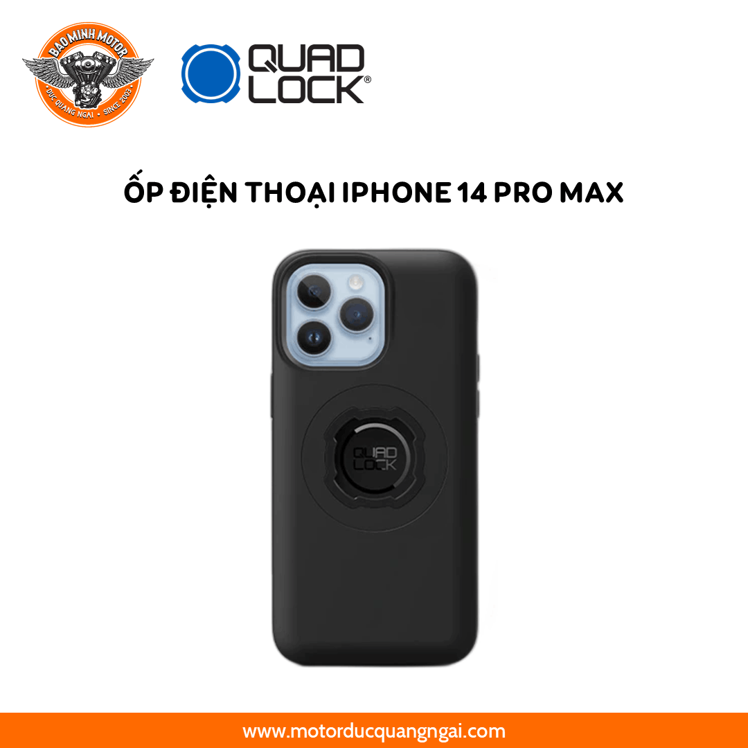 ỐP ĐIỆN THOẠI IPHONE 14 PRO MAX HIỆU QUAD LOCK MÀU ĐEN