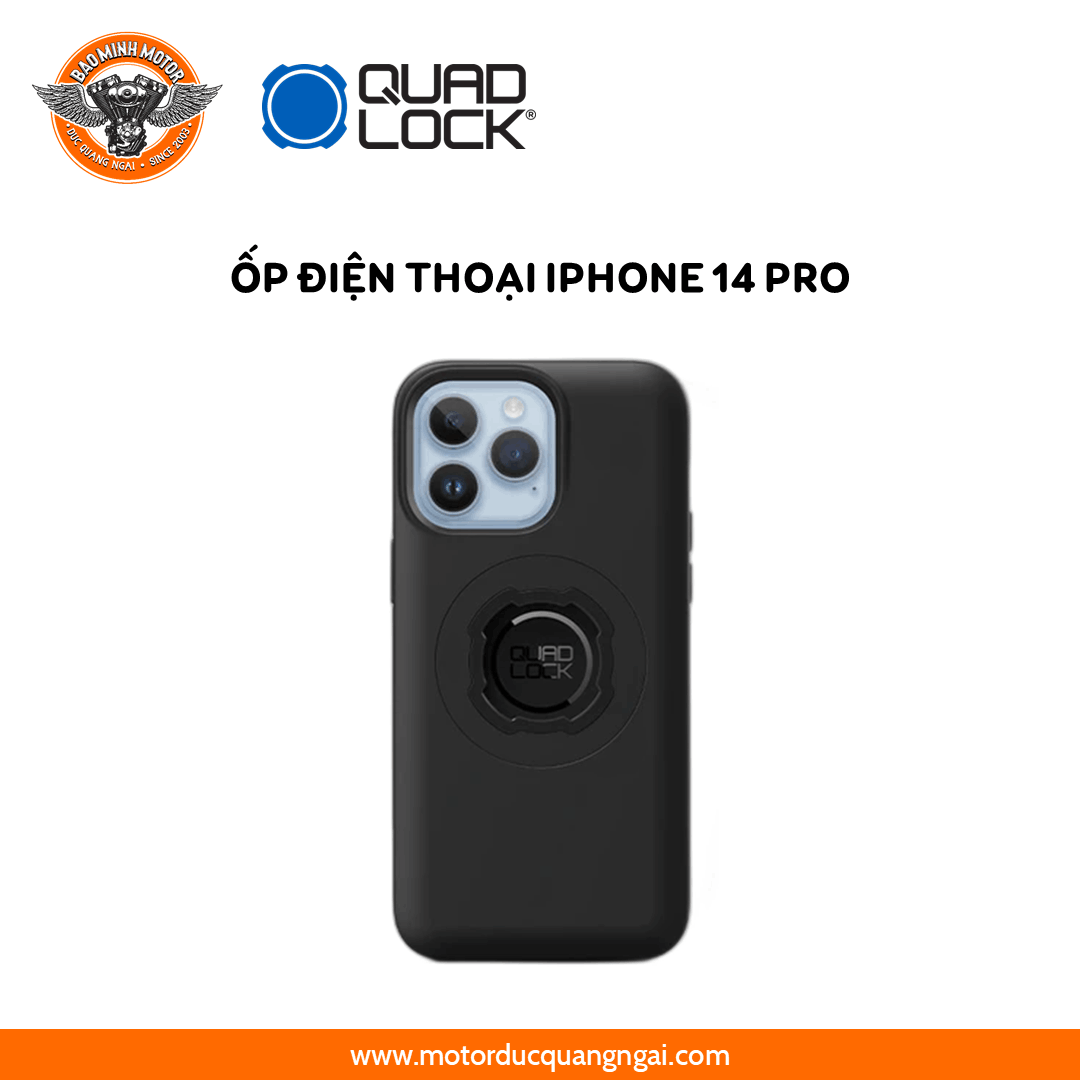 ỐP ĐIỆN THOẠI IPHONE 14 PRO HIỆU QUAD LOCK MÀU ĐEN