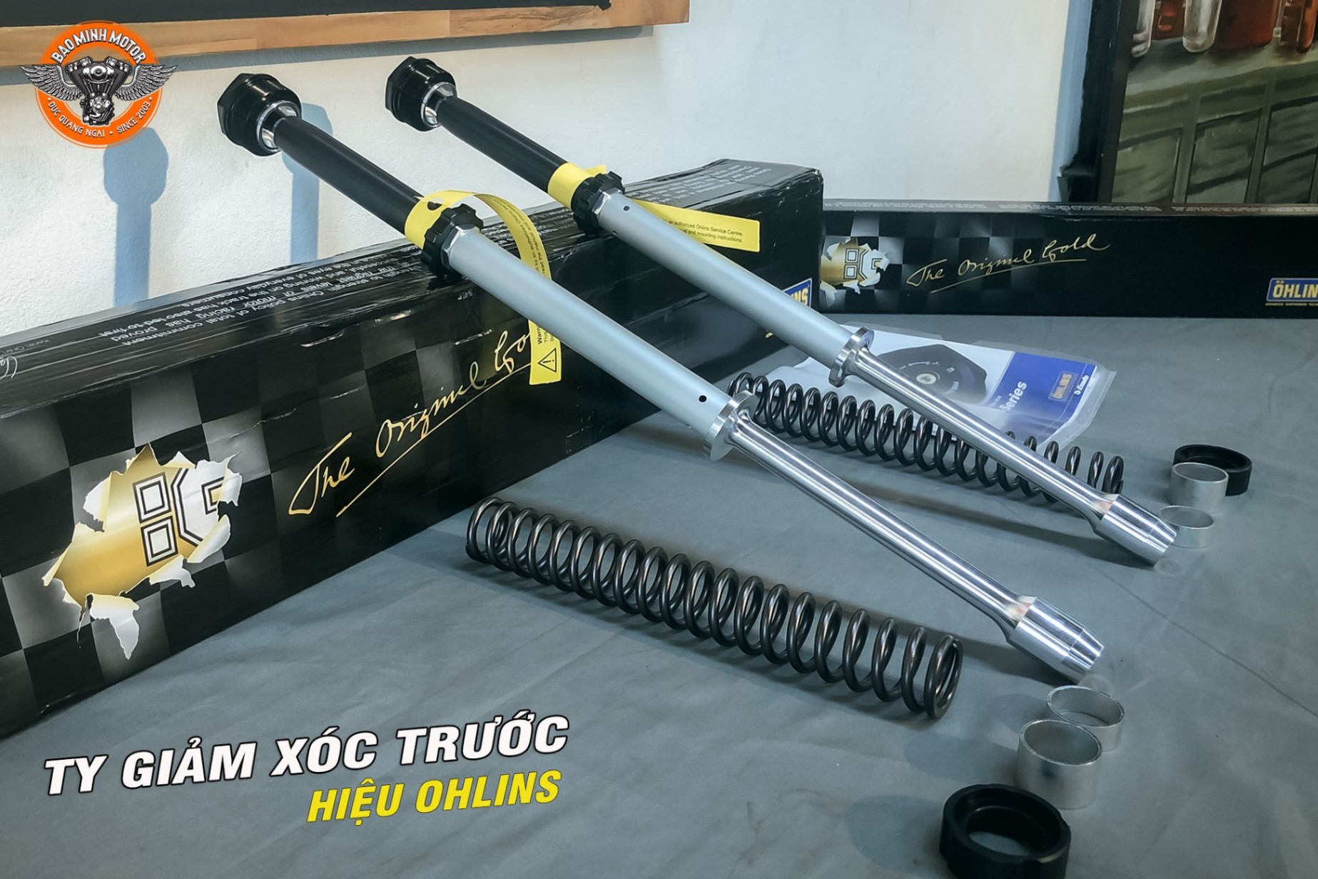 TY PHUỘC TRƯỚC HIỆU OHLINS LẮP TOURING FL 2017 - 2023