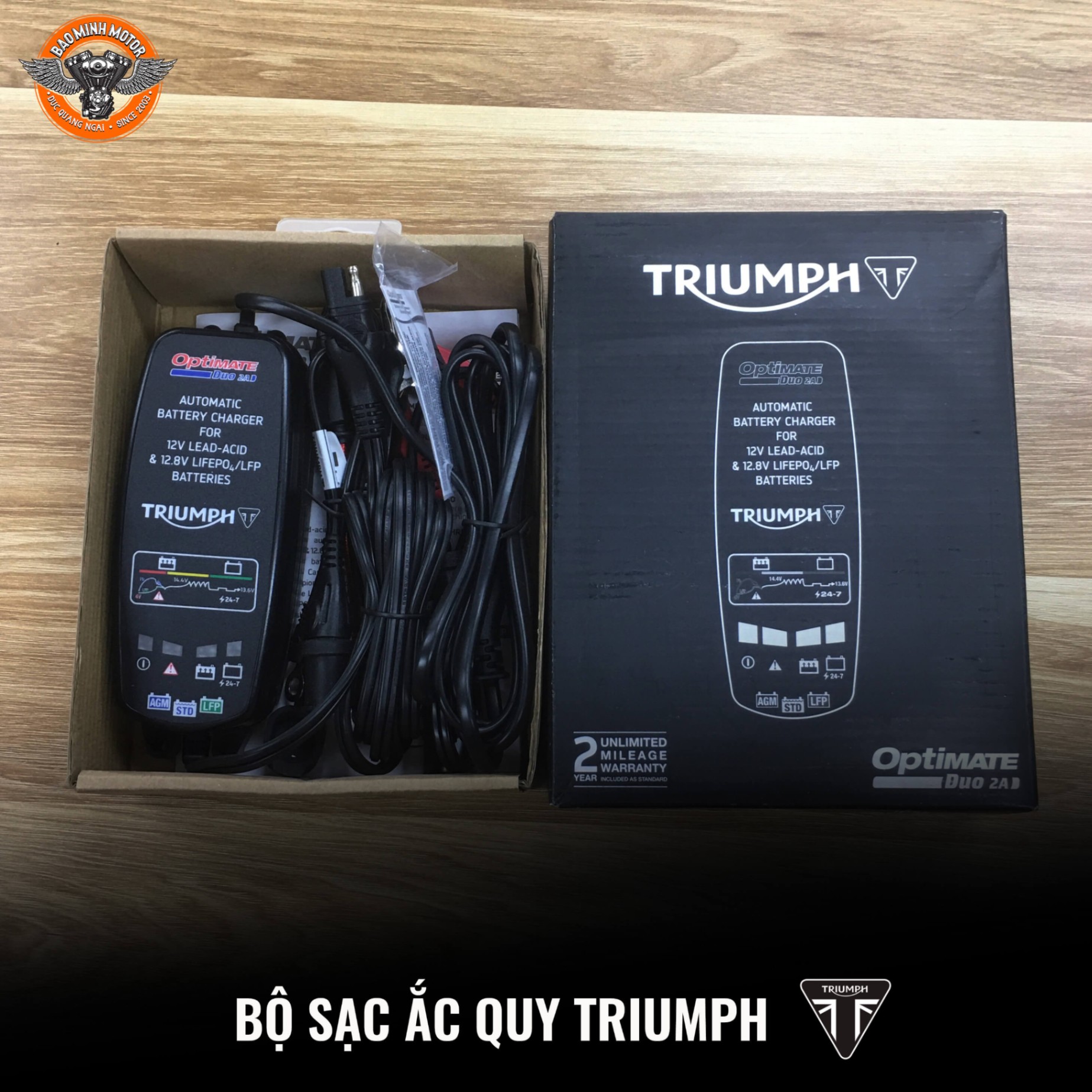 BỘ SẠC NUÔI ẮC QUY TRIUMPH