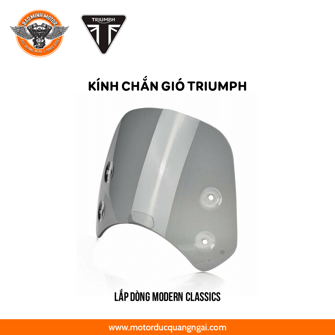 KÍNH CHẮN GIÓ TRIUMPH MÀU KHÓI