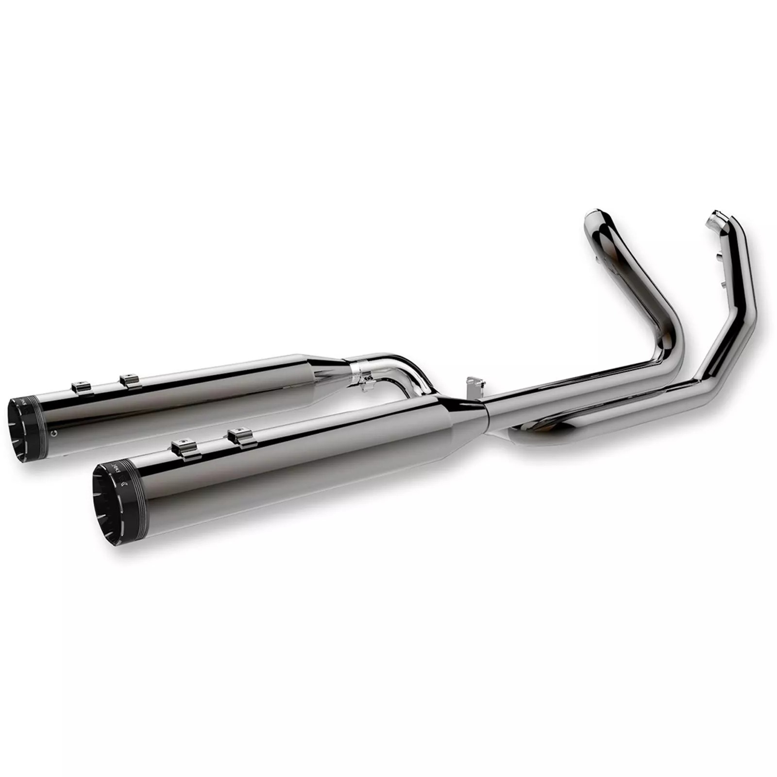 CÂY PÔ FULL SYSTEM HIỆU KHROME WERKS MÀU KHÓI (BLACK CHROME) LẮP TOURING 2017-2024 SIZE 4.5''