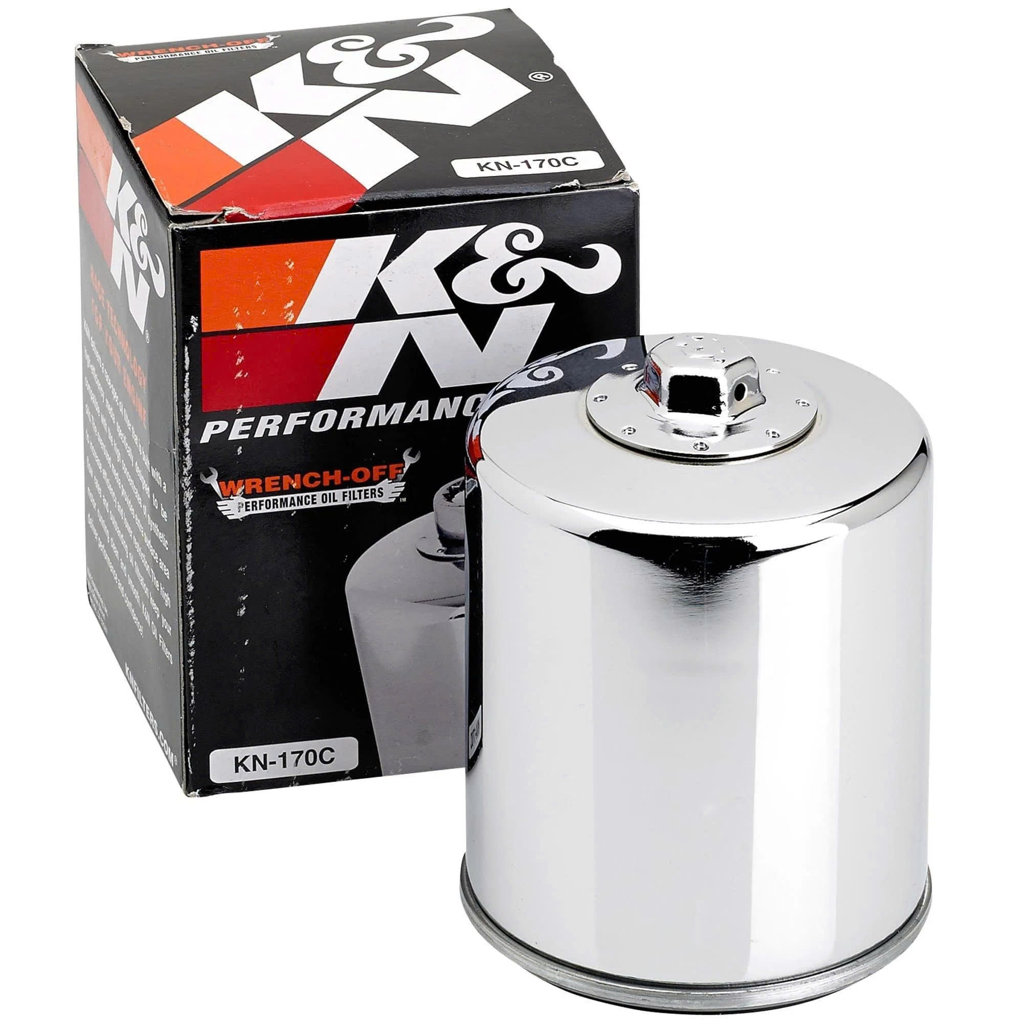 LỌC DẦU MÀU CHROME HIỆU K&N LẮP HD SPORTSTER CÁC ĐỜI 1984 - 2022