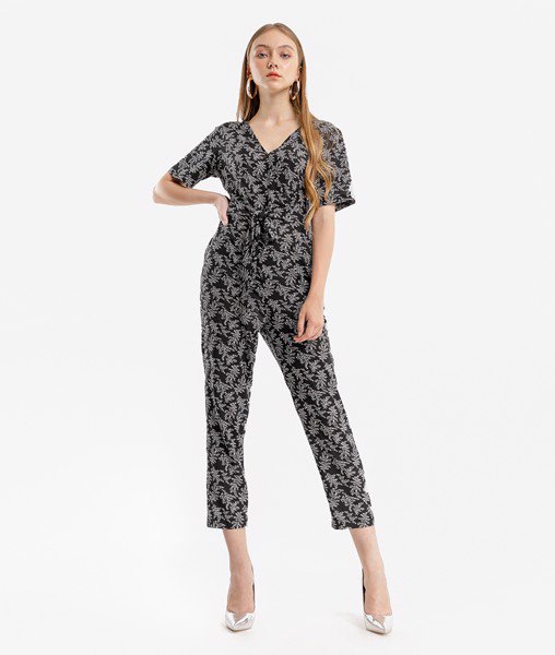 JUMPSUIT VOAN CỘT NƠ HÔNG