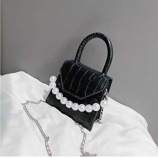 Túi Mini Vuông Quai Ngọc
