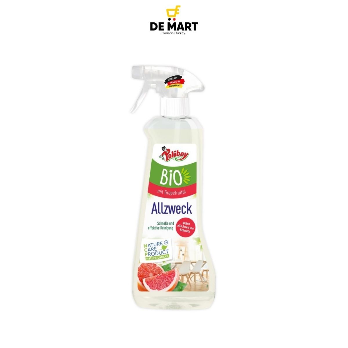 Chai xịt vệ sinh đa năng hữu cơ POLIBOY 500ml