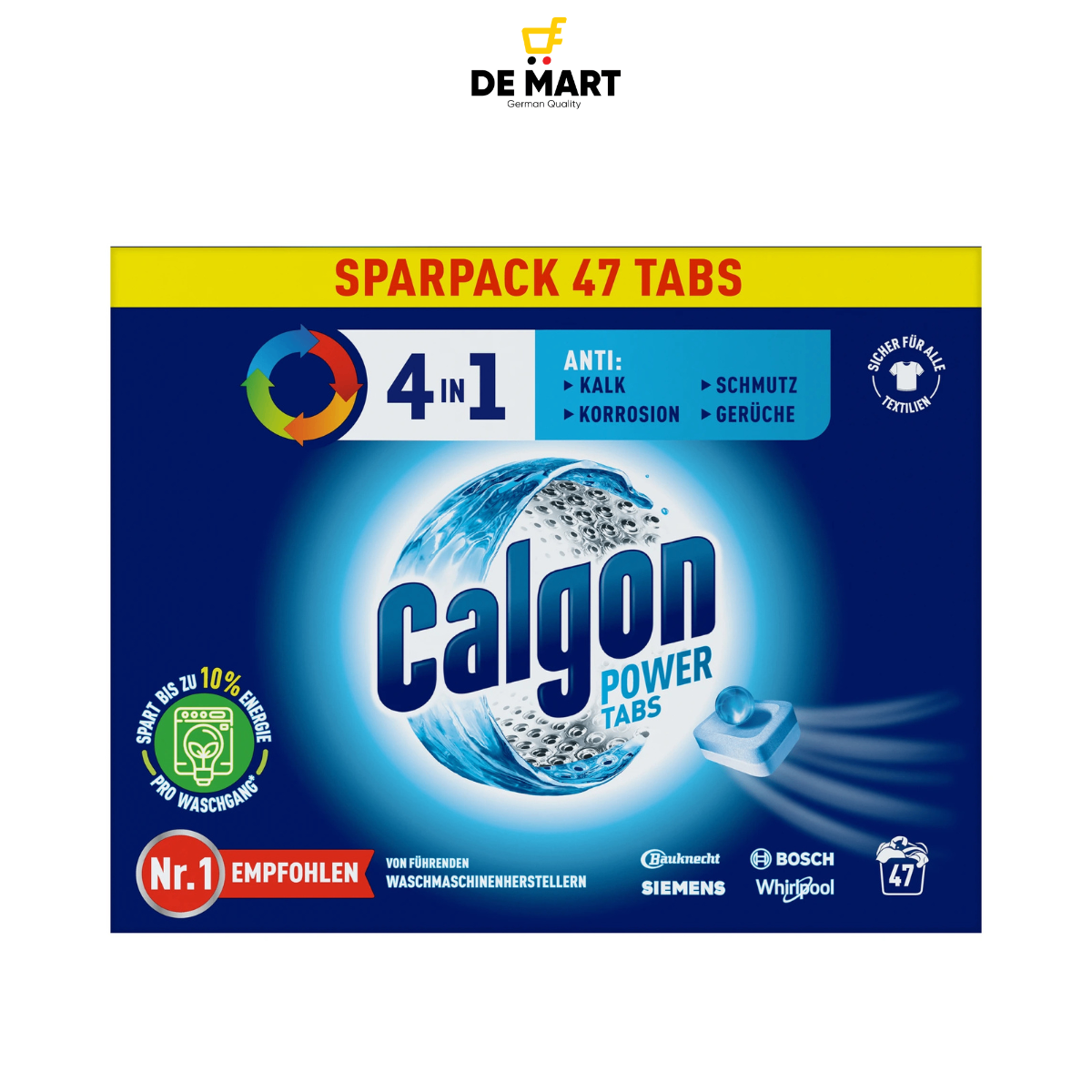 Hộp 47 viên vệ sinh lồng giặt CALGON