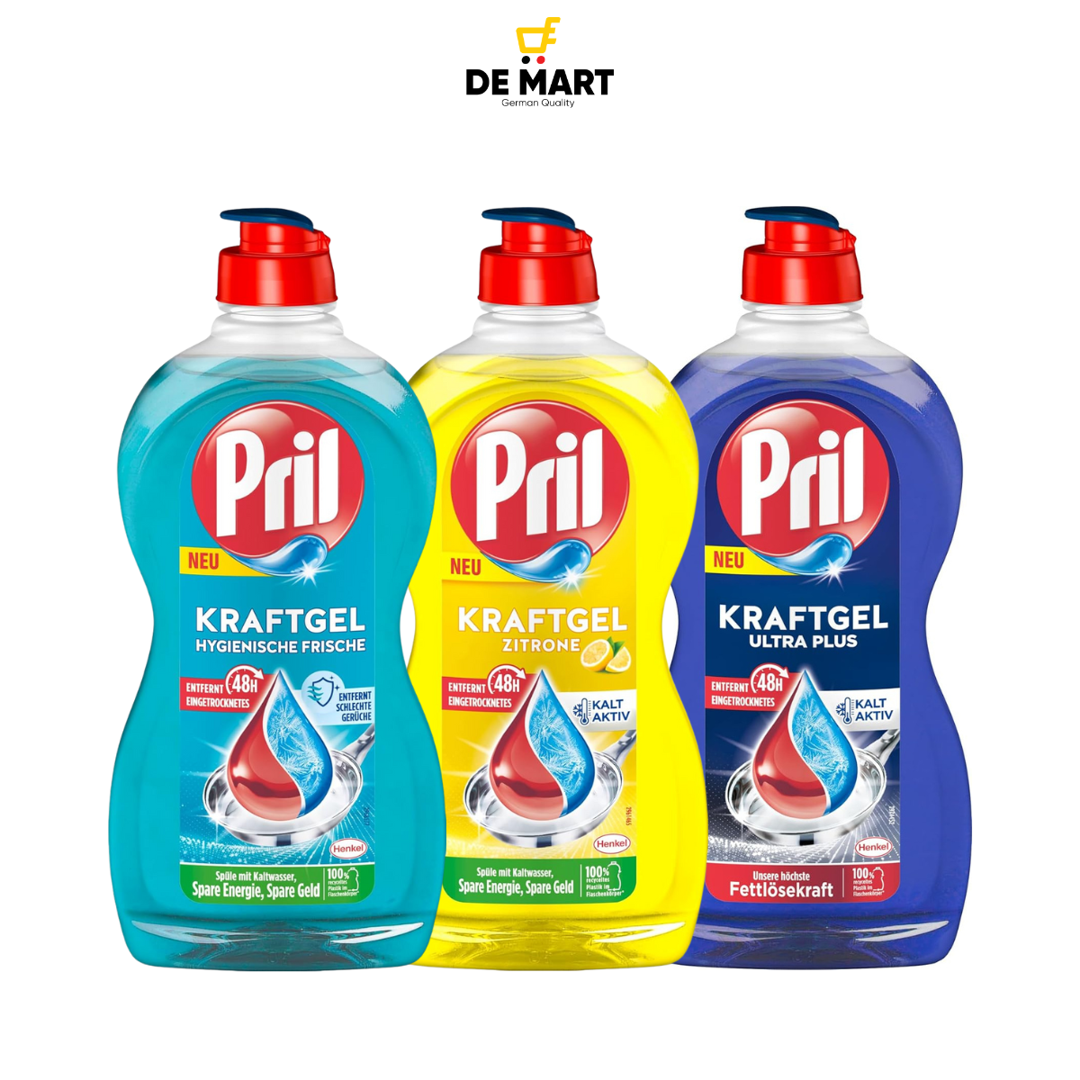 Chai nước rửa chén bát đậm đặc PRIL 450ml