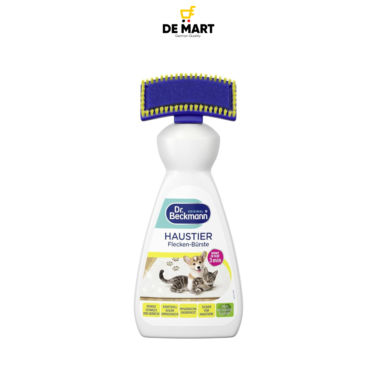 Chai vệ sinh thảm thú cưng DR.BECKMANN 650ml kèm bàn chải