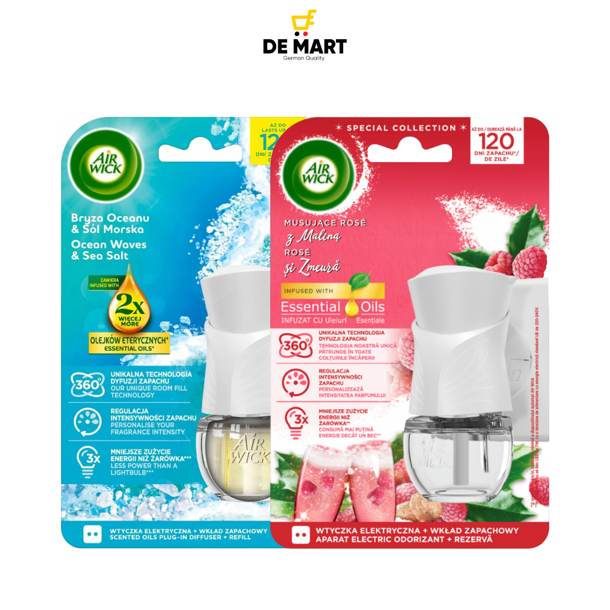 Set máy cắm thơm phòng AIRWICK kèm 1 chai tinh dầu