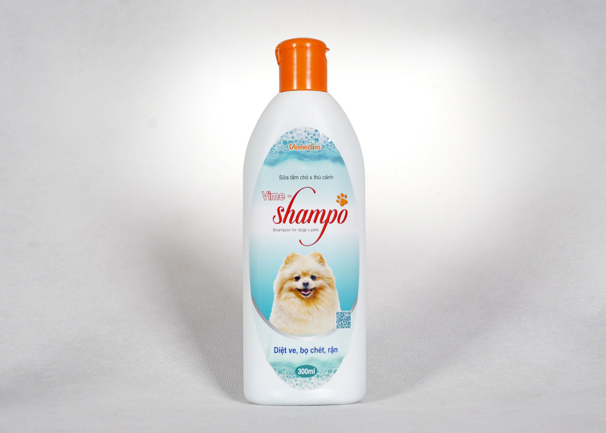 Vime _Shampo sữa tắm cho chó mèo diệt ve, rận, bọ chét chai 300ml