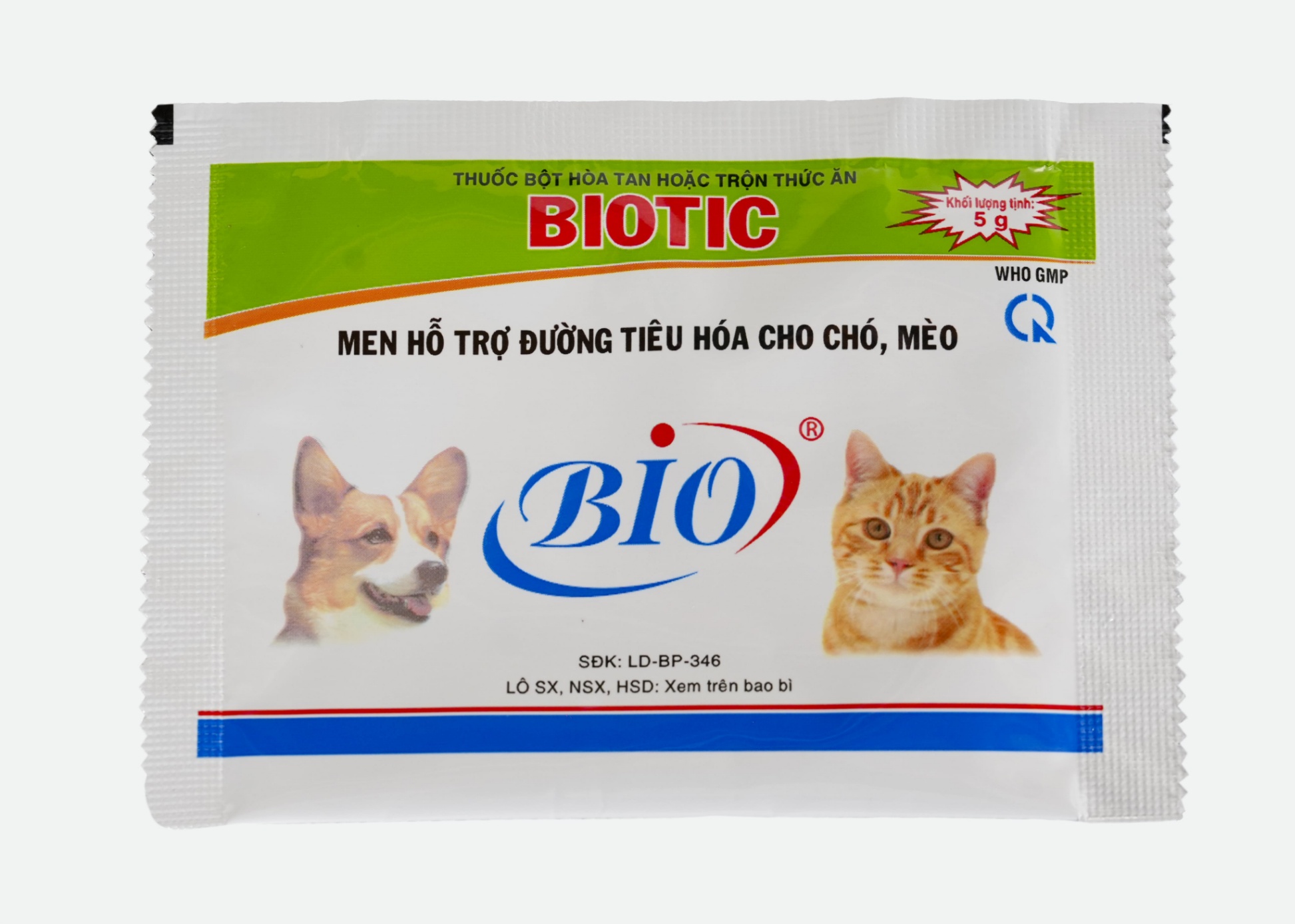 Men tiêu hóa Biotic hỗ trợ tiêu hóa cho chó mèo gói 5g