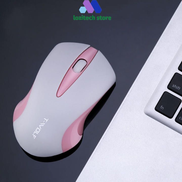Chuột Không Dây T-WOLF Q2 (Đen, Trắng, Hồng)