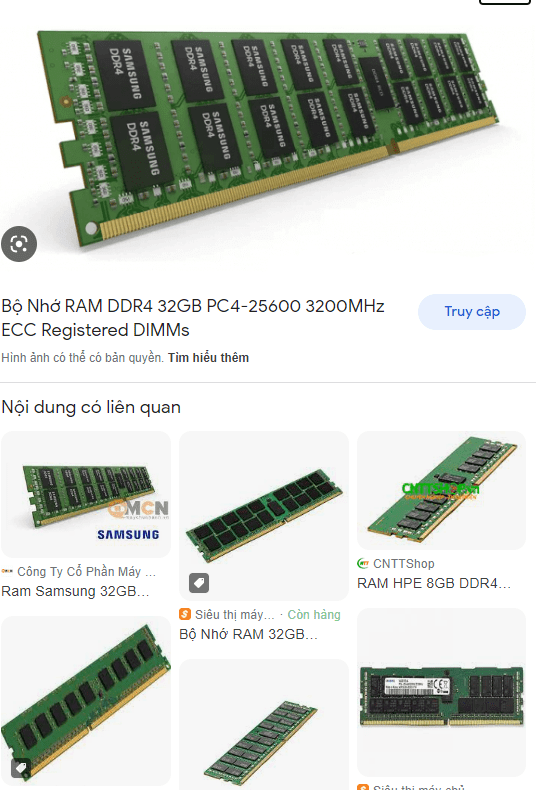 RAM Server Samsung/Micron/SkHynix 16GB DDR4 PC4-2933Y ECC REG ECC (16GB-2933Y)