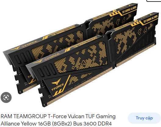 RAM TEAM PC Vulcan TUF DDR4 8GBx2/3600
