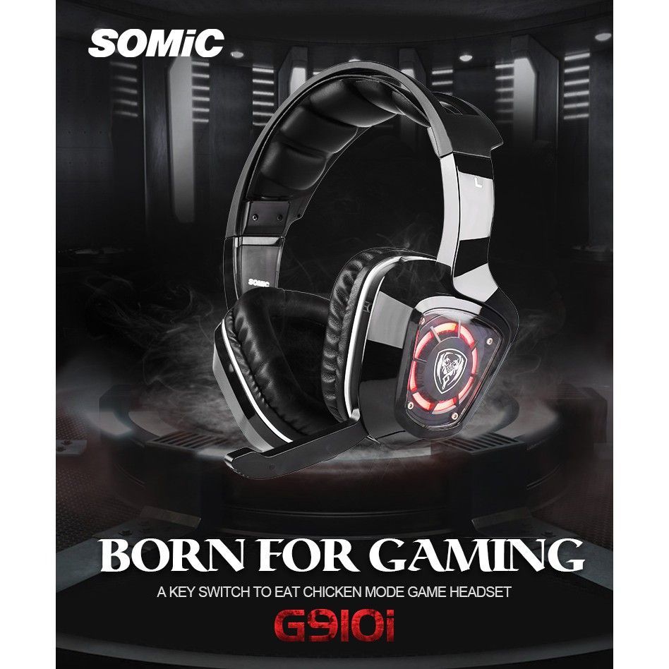 Tai Nghe Trùm Đầu Chơi Game Somic G910 7.1 Có Mic Âm Thanh Sống Động