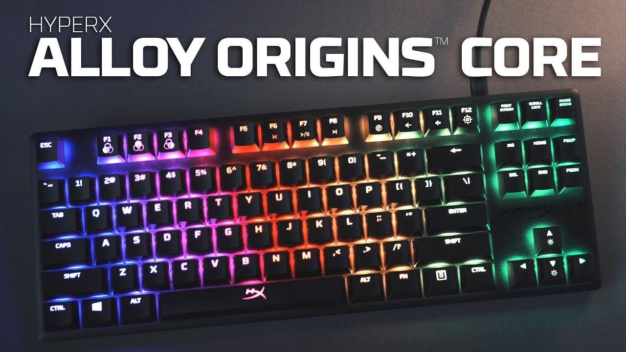 Bàn Phím HP HyperX Alloy Origins Core RGB - US Layout (HyperX Red Switch) (4P5P3AA)| HX-KB7RDX-US
