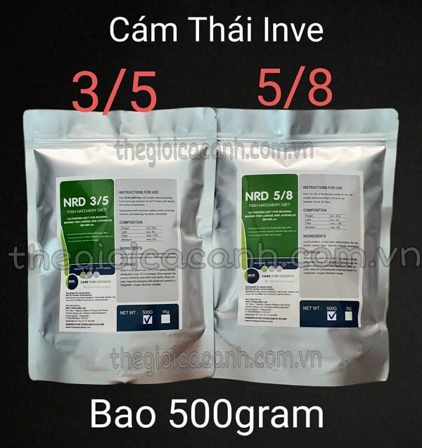 Thức ăn cho cá 7 màu con