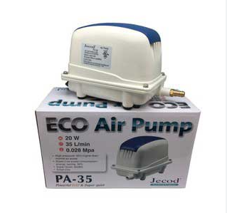 Máy Sủi Oxy Jecod PA 35 – 45 – 60 – 80 – 100 – 150 – 200 – 250 Cho Hồ Cá Koi Và Thủy Sản