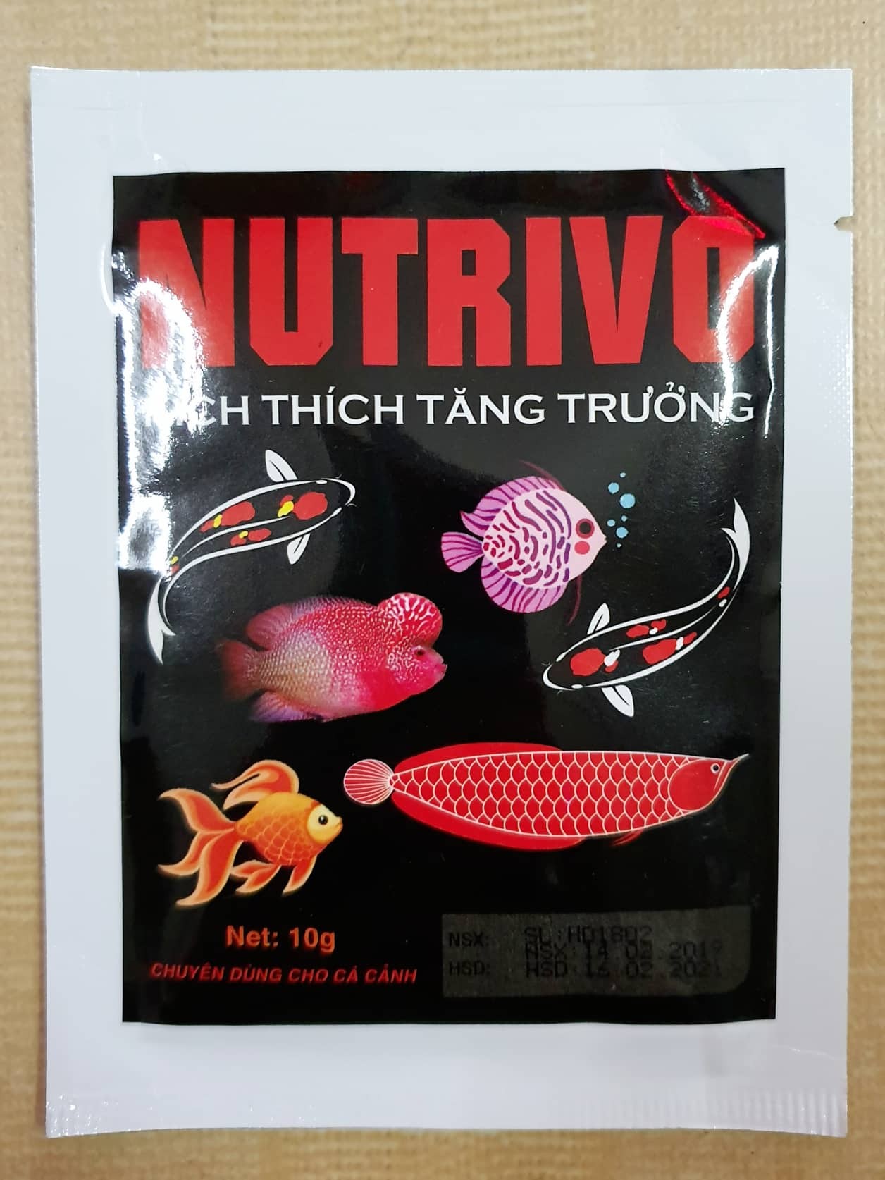 Nutrivo kích thích tăng trưởng cho cá cảnh