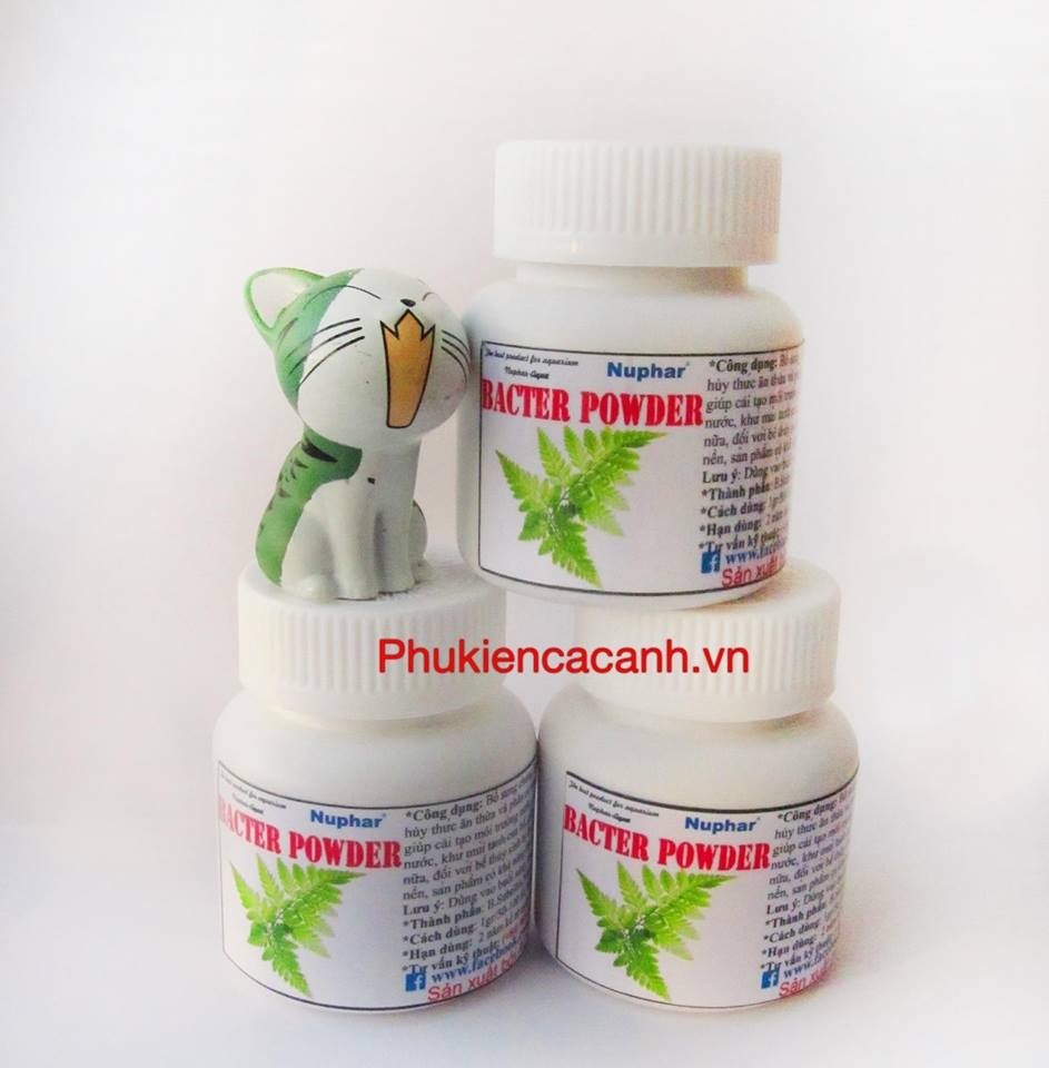 NUPHAR - Bacter Powder - Vi sinh chuyên dùng cho hồ cá thuỷ sinh