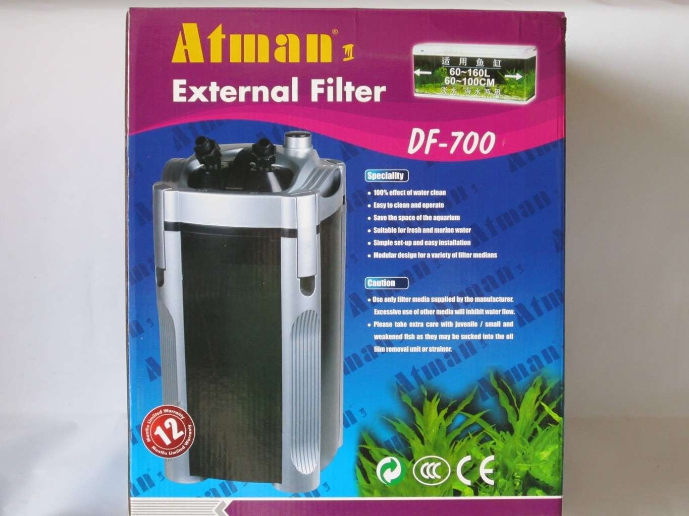 Lọc thùng Atman DF 500 dùng cho hồ cá cảnh