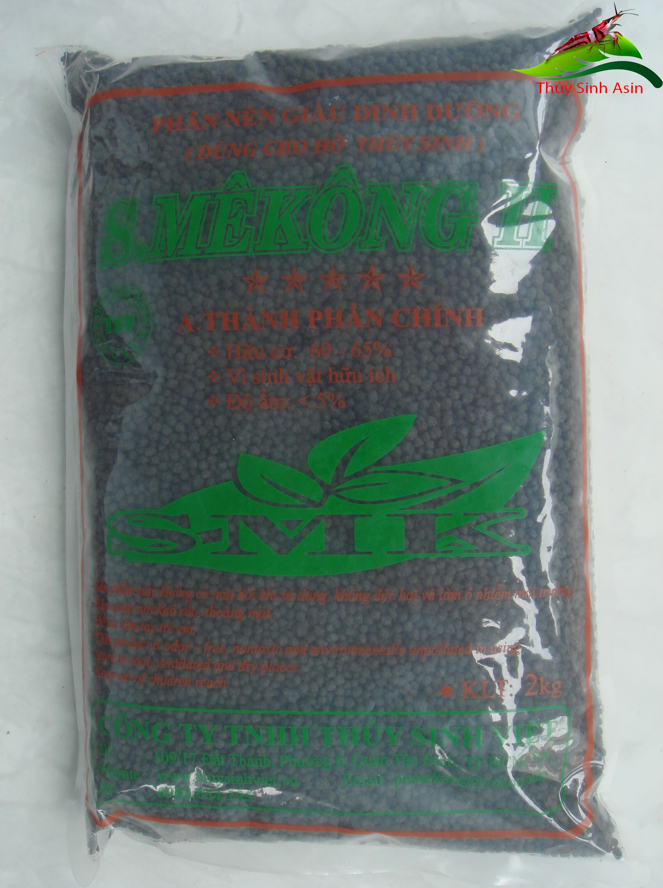 Phân nền thủy sinh Smekong 2 - bao 2kg