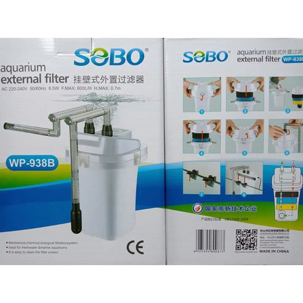 Lọc thùng treo cho hồ cá  Sobo WP-938B