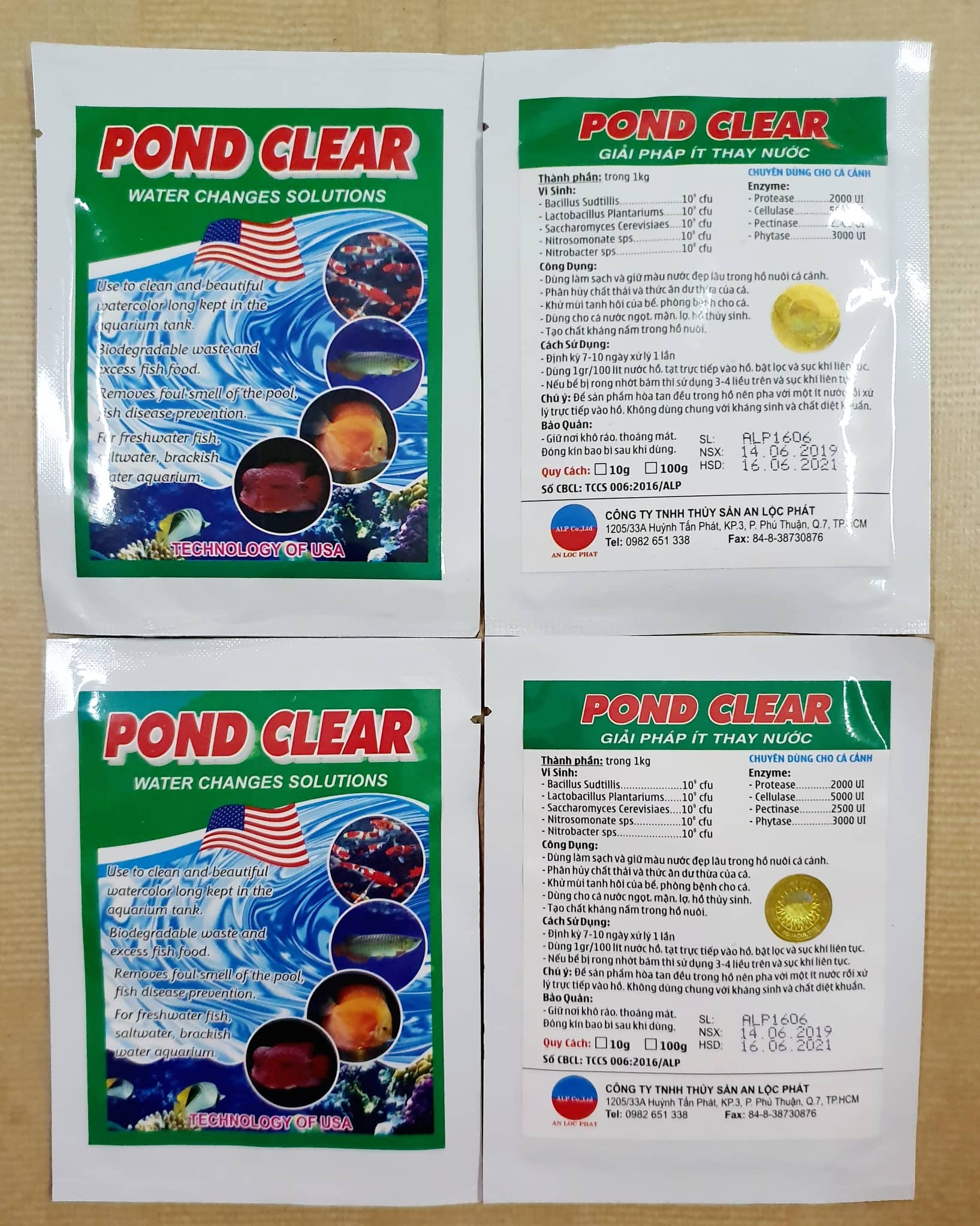 POND CLEAR: Men vi sinh cho cá cảnh