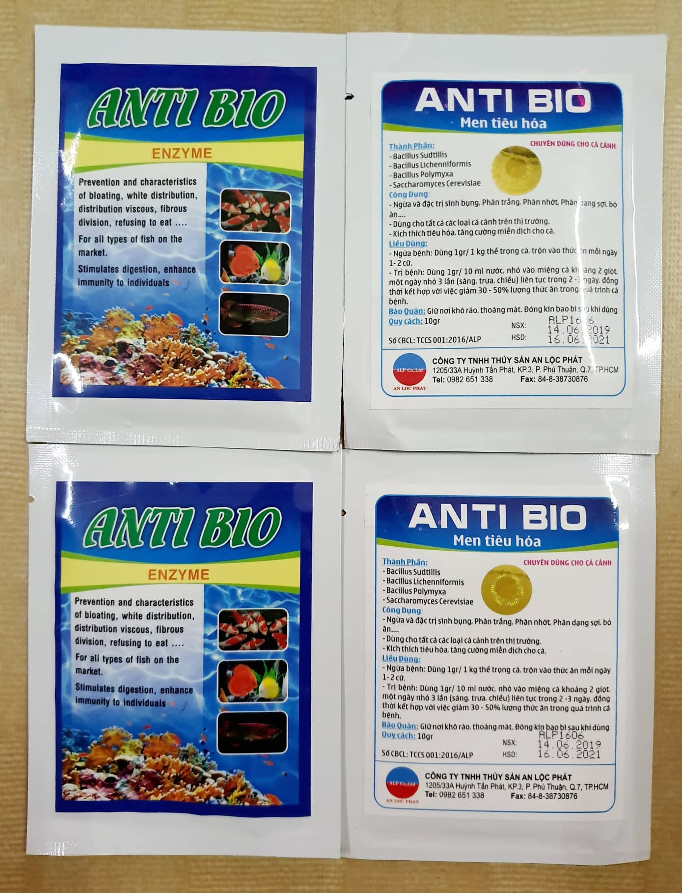 ANTI BIO: Men tiêu hóa cho cá cảnh